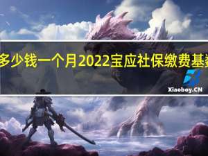 宝应社保多少钱一个月　2022宝应社保缴费基数及比例一览表