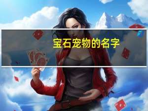 宝石宠物的名字
