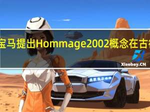 宝马提出Hommage 2002概念在古德伍德