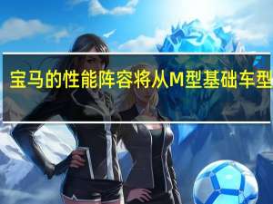 宝马的性能阵容将从M型基础车型开始