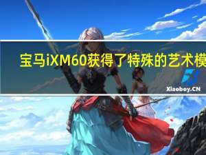 宝马iXM60获得了特殊的艺术模式
