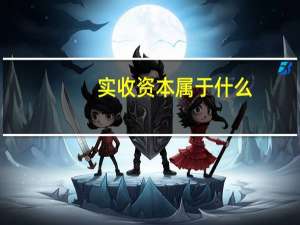 实收资本属于什么