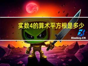 实数4的算术平方根是多少（4的算术平方根是多少）