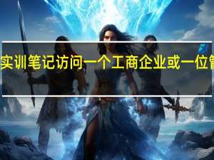 实训笔记访问一个工商企业或一位管理者（访问一位管理者向他了解他的职位）