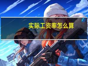 实际工资率怎么算