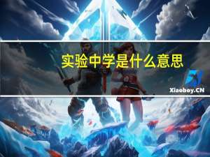 实验中学是什么意思