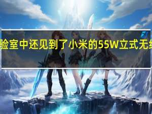 实验室中还见到了小米的55W立式无线充电板