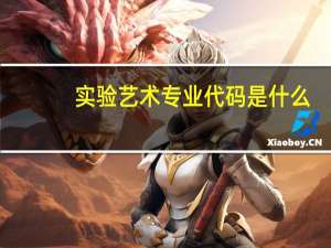 实验艺术专业代码是什么