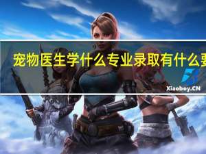 宠物医生学什么专业 录取有什么要求（宠物医生学什么专业）