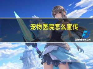 宠物医院怎么宣传