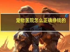 宠物医院怎么正确挣钱的