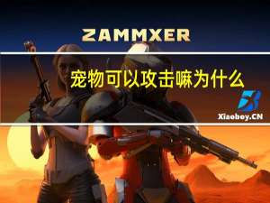 宠物可以攻击嘛为什么