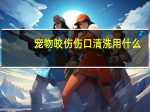 宠物咬伤伤口清洗用什么