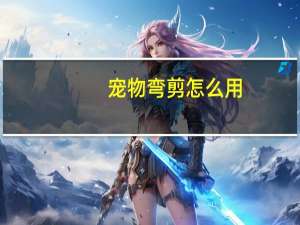 宠物弯剪怎么用