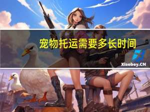 宠物托运需要多长时间