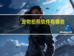 宠物拍照软件有哪些