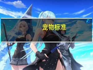宠物标准
