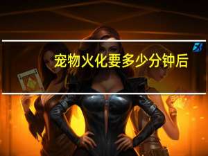 宠物火化要多少分钟后
