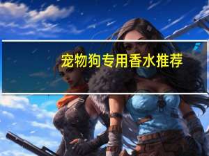 宠物狗专用香水推荐