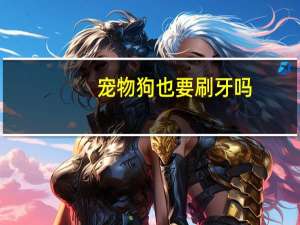 宠物狗也要刷牙吗