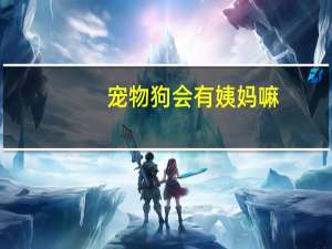 宠物狗会有姨妈嘛