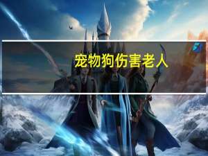 宠物狗伤害老人