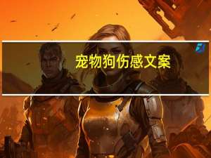 宠物狗伤感文案