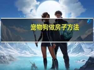 宠物狗做房子方法
