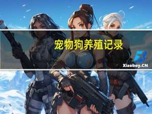 宠物狗养殖记录
