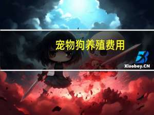 宠物狗养殖费用