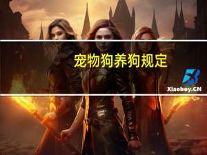 宠物狗养狗规定