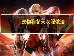宠物狗冬天衣服做法