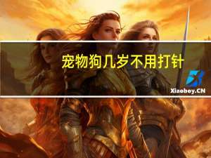 宠物狗几岁不用打针