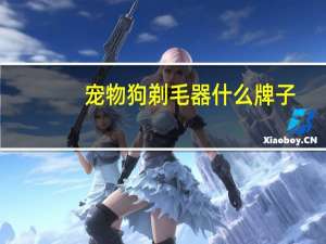 宠物狗剃毛器什么牌子