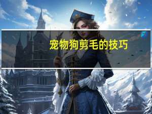 宠物狗剪毛的技巧