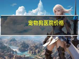 宠物狗医院价格