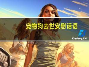 宠物狗去世安慰话语