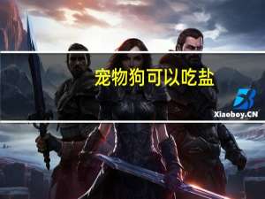 宠物狗可以吃盐