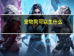 宠物狗可以生什么