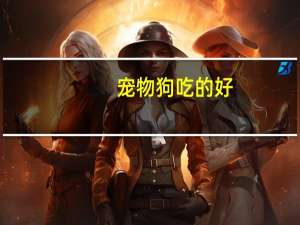 宠物狗吃的好
