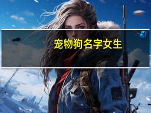 宠物狗名字女生