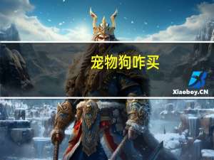 宠物狗咋买