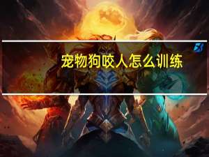 宠物狗咬人怎么训练