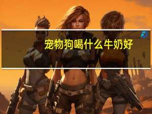 宠物狗喝什么牛奶好