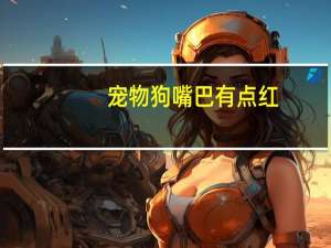 宠物狗嘴巴有点红