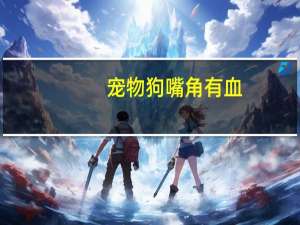 宠物狗嘴角有血