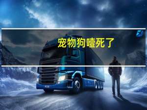宠物狗噎死了
