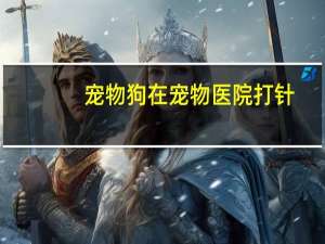 宠物狗在宠物医院打针