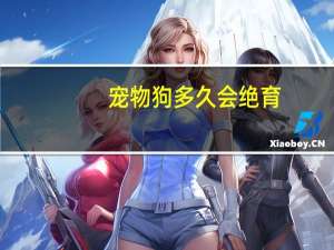 宠物狗多久会绝育