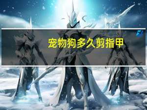 宠物狗多久剪指甲